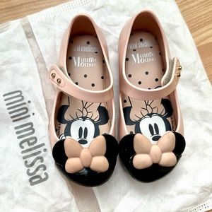 MINI MELISSA PINK MINNIE MOUSE JELLY SHOES